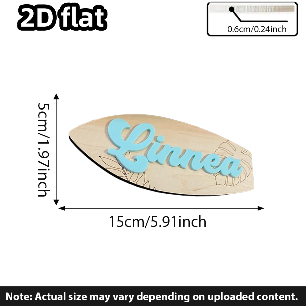 Surfboard Baby Name Signboard  - Baby Nursery Decor Girl 评论和价格