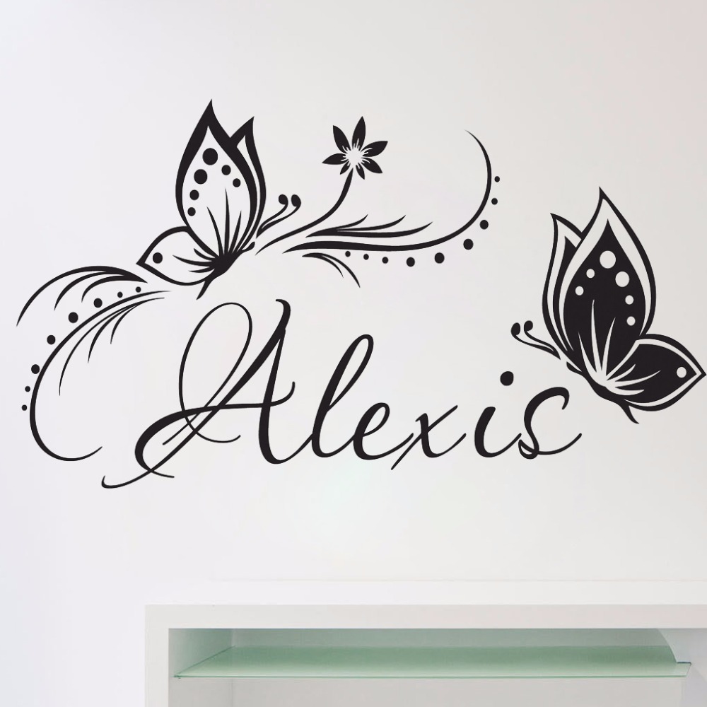 Personalized Name & Butterflie - Baby Girl Nursery Quotes 评论和价格