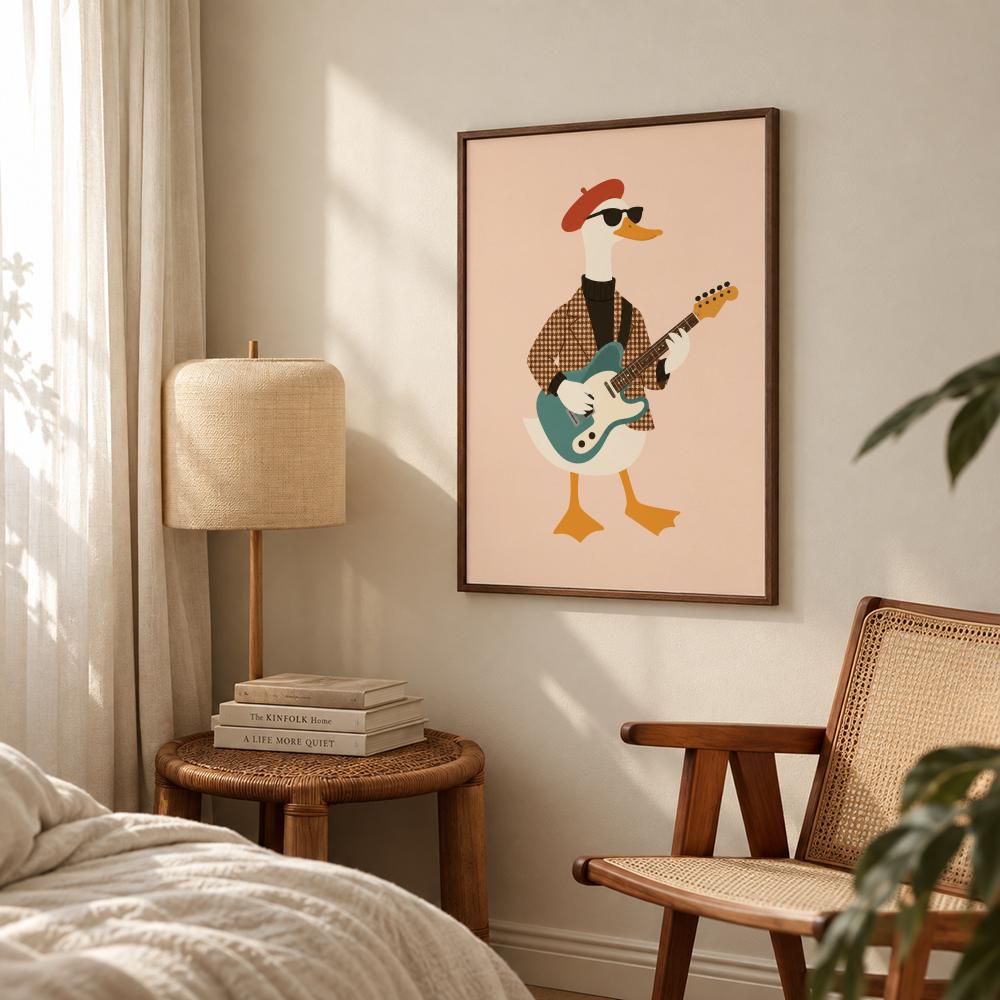Cool Rocker Duck Wall Art Baby - Baby Nursery Boy 评论和价格