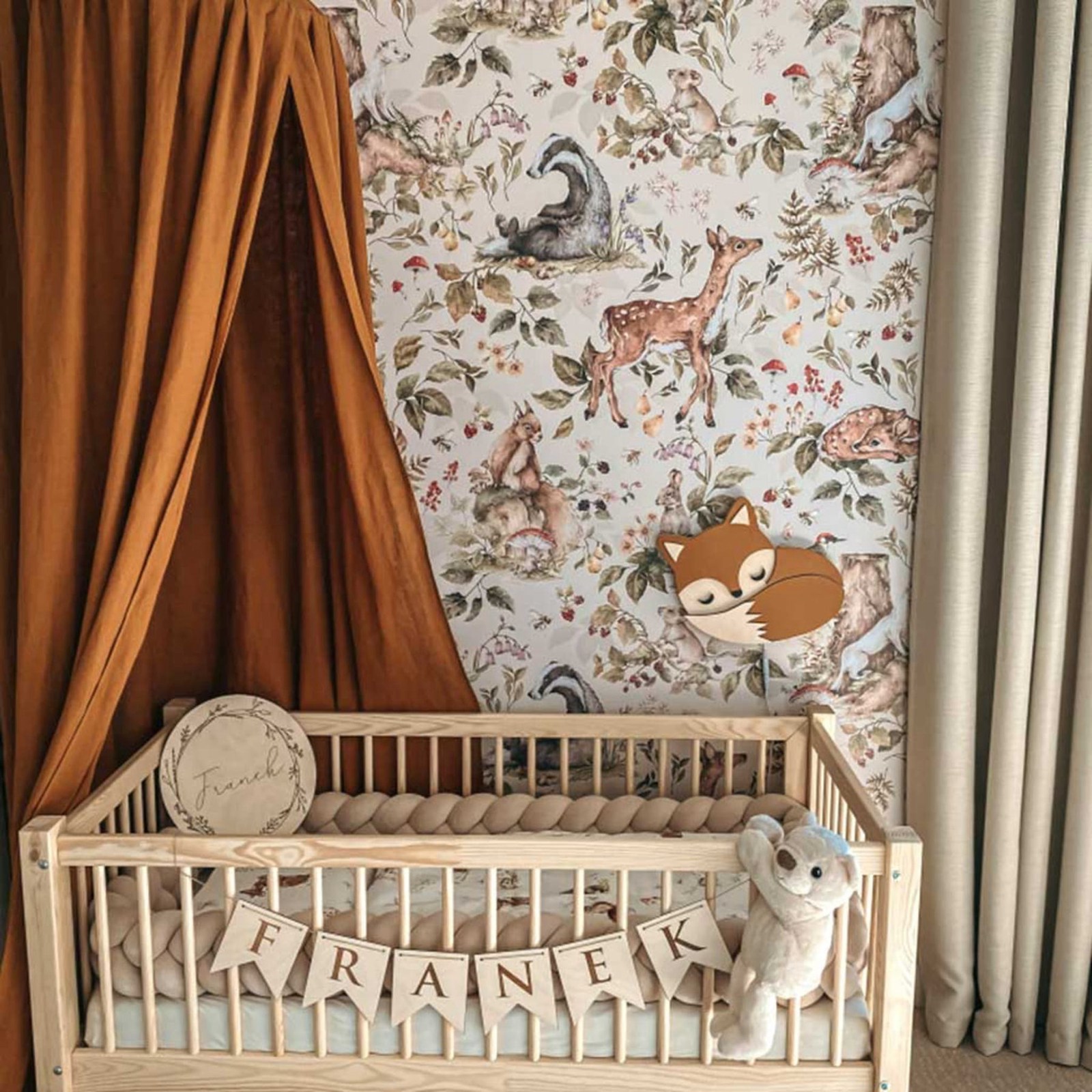 Cute Forest  Wallpaper, Light  - Baby Nursery Wall Lights 评论和价格