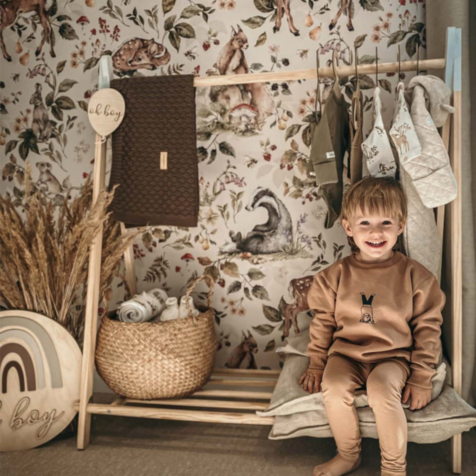 Cute Forest  Wallpaper, Light  - Baby Nursery Wall Lights 评论和价格