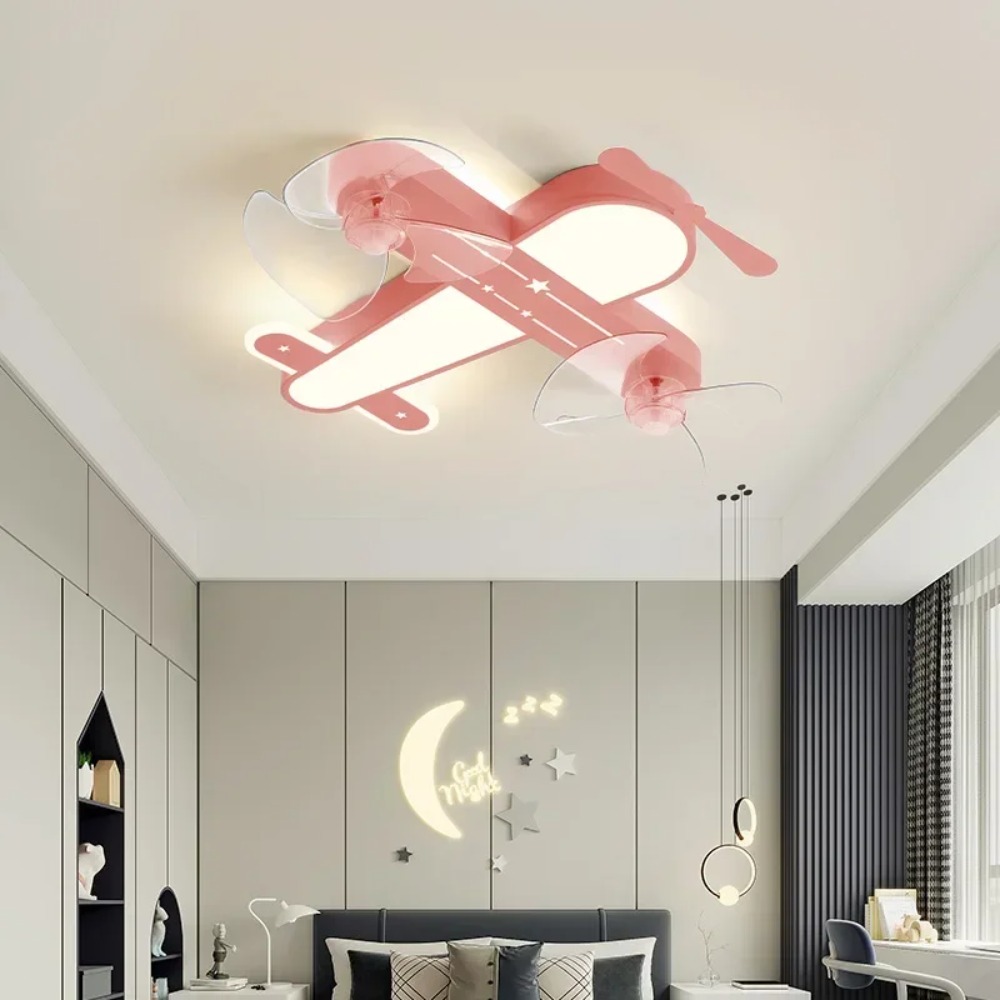 Modern Airplane Led Ceiling Li - Baby Nursery Light Fixture 评论和价格