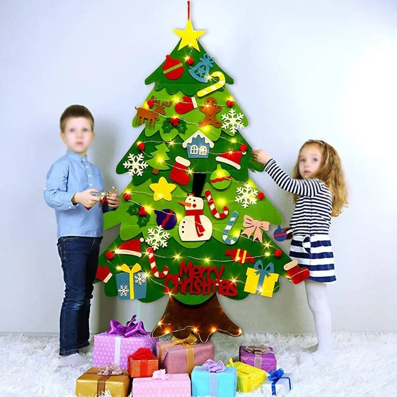 DIY Felt Christmas Tree for To - Baby Nursery Wall Lights 评论和价格