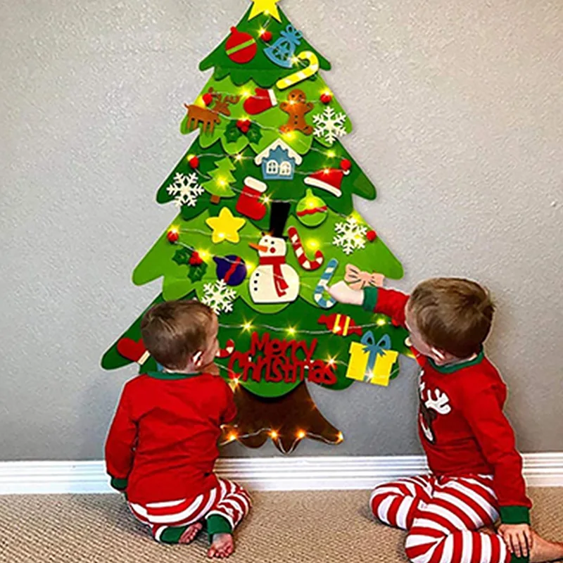 DIY Felt Christmas Tree for To - Baby Nursery Wall Lights 评论和价格