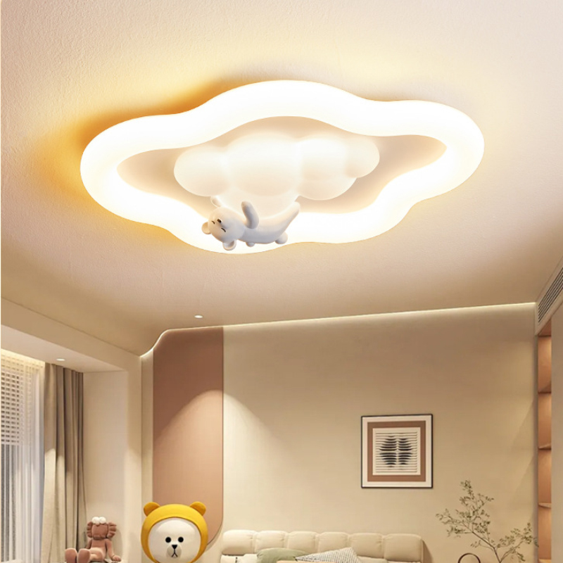 French Creamy Cloud Ceiling Li - Baby Nursery Light Fixture 评论和价格