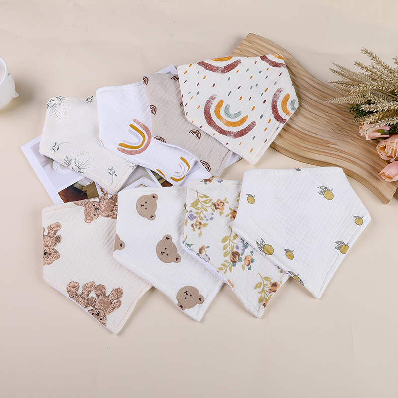 Baby Cotton Bibs Triangle Sali - Baby Nursery Boy 评论和价格