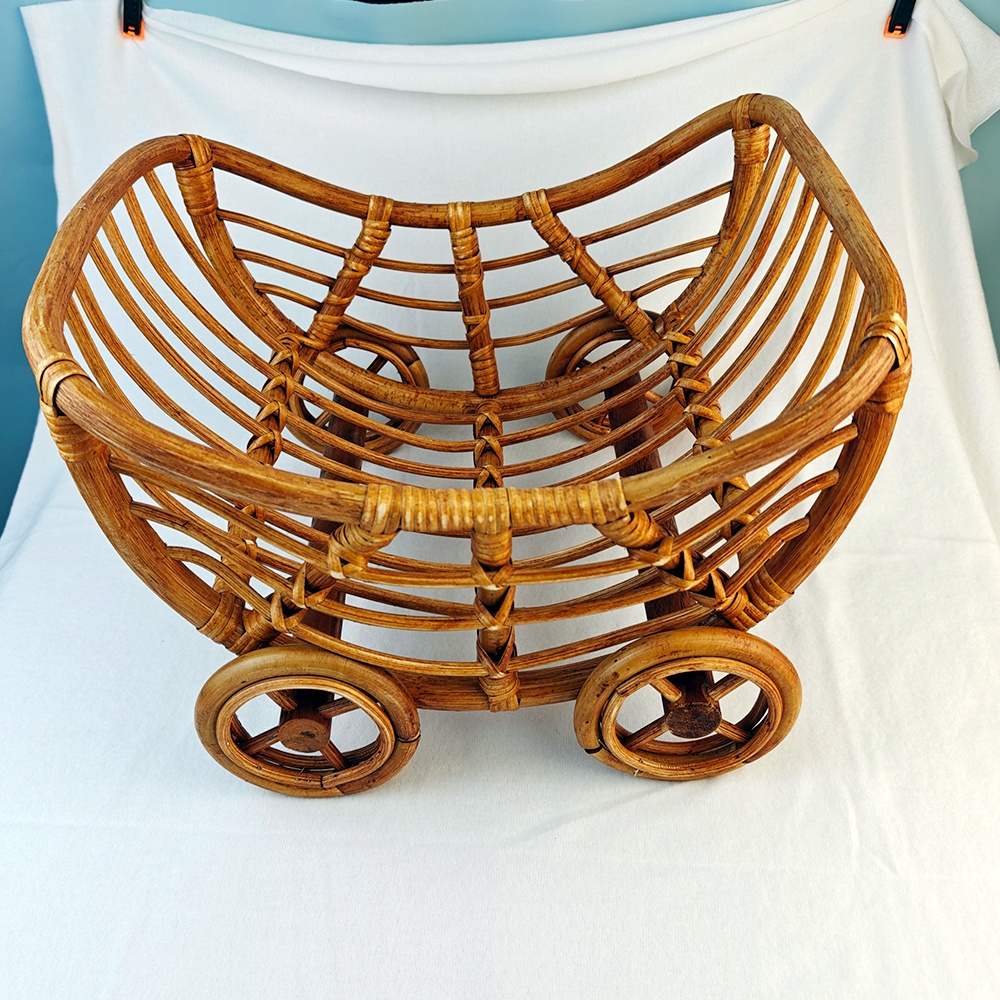 Original Baby Rattan Cart Bask - Baby Nursery Trolley 评论和价格